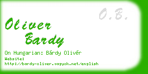 oliver bardy business card